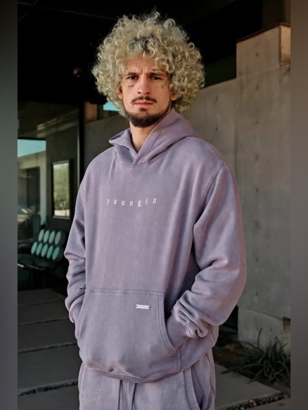 YoungLA Love Sets - Hoodie Lavender Wash